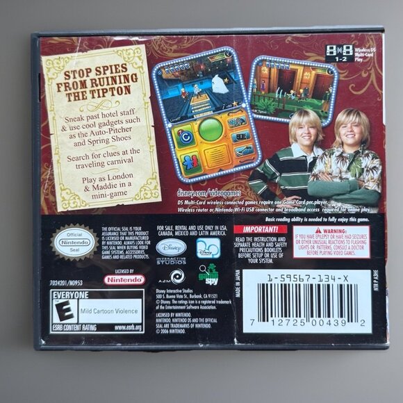 Suite Life of Zack & Cody: Circle of Spies (Nintendo DS, 2007) Complete In Box - Picture 2 of 12
